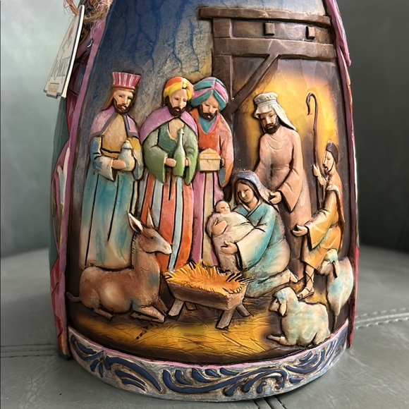 Jim Shores Handcrafted Blue Nativity Angel Figurine - Picture 2 of 12